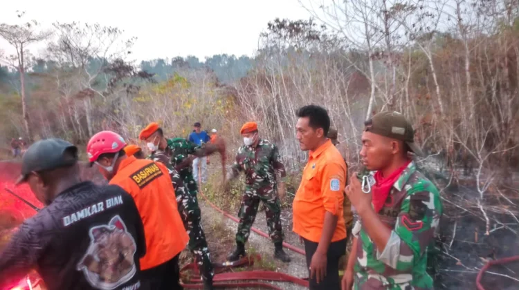 Sinergitas TNI-Polri, Pemda Biak Numfor Perkuat Kesiapsiagaan Hadapi Karhutla