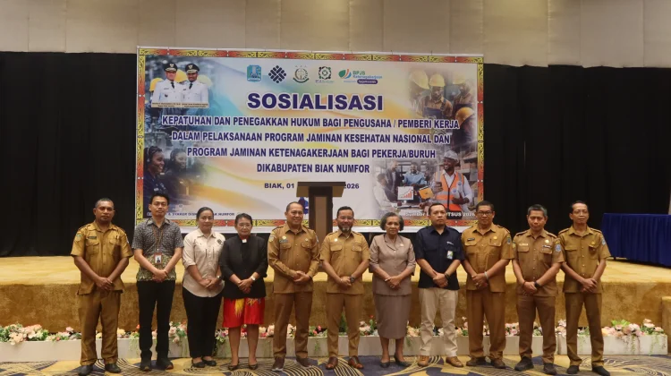 Pengusaha di Biak Ikuti Sosisalisasi Kepatuhan Hukum Jamkesnas dan Tenaga Kerja