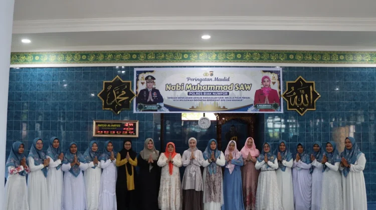 Peringatan Maulid, Kapolres Biak Numfor Ajak Personel Teladani Nabi Muhammad SAW