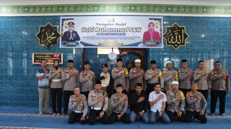 Peringatan Maulid, Kapolres Biak Numfor Ajak Personel Teladani Nabi Muhammad SAW