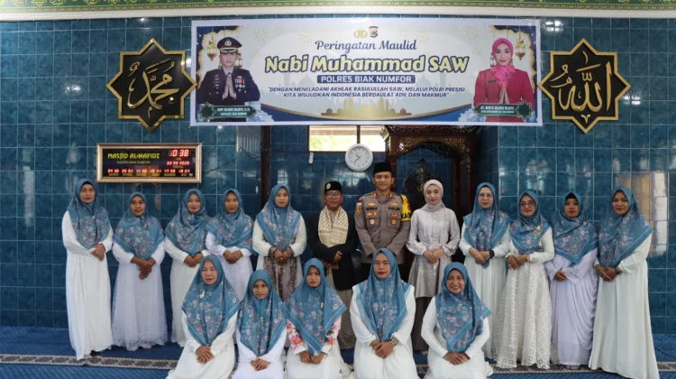 Peringatan Maulid, Kapolres Biak Numfor Ajak Personel Teladani Nabi Muhammad SAW