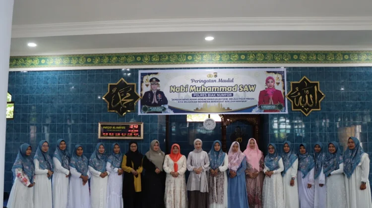 Peringatan Maulid, Kapolres Biak Numfor Ajak Personel Teladani Nabi Muhammad SAW