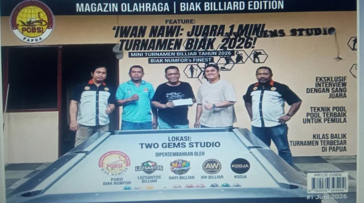 Pobsi Biak Gelar Kejuaraan Biliar Seleksi Atlet Prapon
