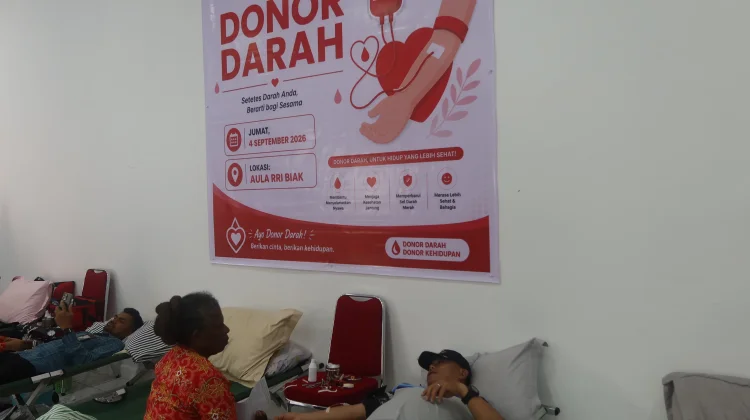 RRI Fest 2026, RRI Biak Hadirkan Donor Darah, 69 Kantong Terkumpul