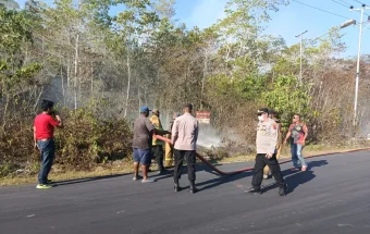 Cuaca Panas,Karhutla Terjadi disejumlah Wilayah di Biak Numfor