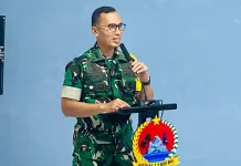 Tim Wasev Terima Paparan Progres TMMD Ke-128 Kodim 1708/BN di Distrik Bondifuar