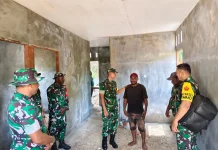 Tim Wasev TMMD ke-128 Tinjau Pelaksanaan Program di Biak Numfor