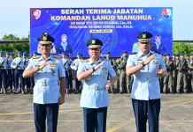 Serahterima Danlanud Manuhua, Pangkodau III Tekankan Peran Lanud Bagi Masyarakat