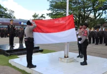 Upacara peringatan Hari Lahir Pancasila digelar Polres Biak Numfor