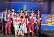 Kontingen Biak Tampil Luar Biasa di Pesparawi Nasional
