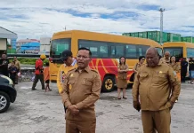 Pemkab Biak Menyambut Hangat Kepulangan Kontingen Pesparawi Biak
