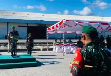 Pangdam XVII/Cenderawasih Lepas 900 Prajurit Satgas Pamtas RI-PNG
