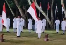 Paskibra Biak Numfor Siap Kibarkan Bendera HUT RI