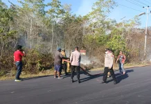 Cuaca Panas,Karhutla Terjadi disejumlah Wilayah di Biak Numfor