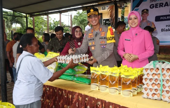 Polres Biak Numfor Gelar Gerakan Pangan Murah