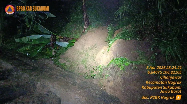 Banjir dan Longsor Menerjang wilayah Nagrak Kabupaten Sukabumi