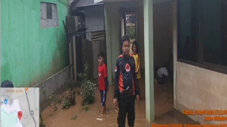 Hujan Deras Mengguyur Kabupaten Sukabumi, BPBD Catat 6 Kejadian Bencana