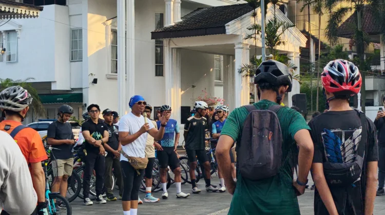 Wakil Wali Kota Jenal Mutaqin Ajak Edukasi Parkir Liat lewat Gowes Gowes Santai