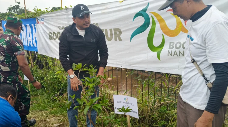 Gerakan Tanam Pohon Warnai Festival Tangguh Bencana di Bogor Utara