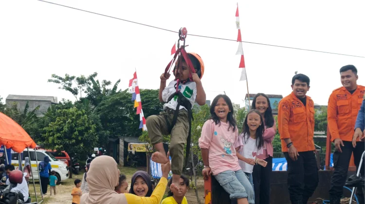 Flying Fox dan Kano Meriahkan Edukasi Kebencanaan pada HJB ke-544