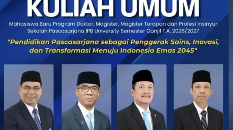 IPB Tekankan Pesan Transformasi Ekonomi, Riset & Inovasi di Program Pasca Sarjana