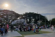 Alun-Alun Kota Bogor Dipadati Warga pada H+2 Idul Fitri 1447