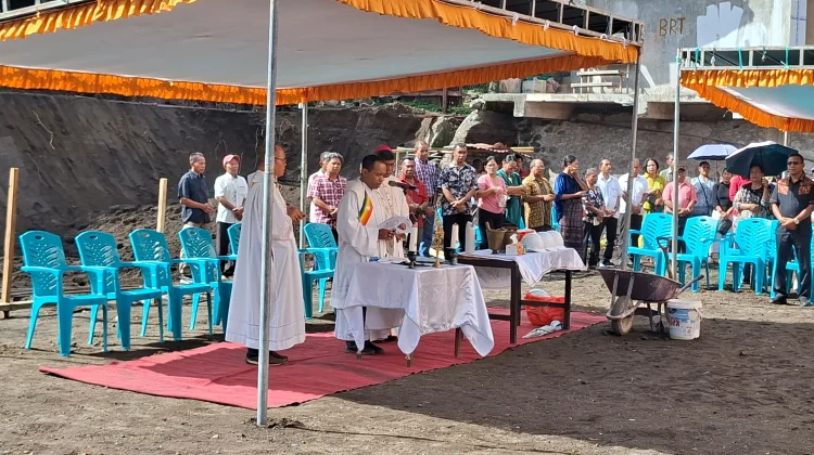 Katedral Ende Mulai Bangun Aula Sambut Seabad Paroki