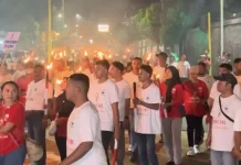 Pawai Obor Sambut Hari Lahir Pancasila di Ende