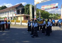 Perarakan Arca Ine Maria Guadalupe Warnai Harlah Pancasila di Ende