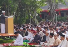 Ribuan Umat Muslim Sanggau Laksanakan Salat Ied