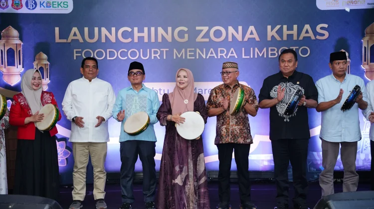 Peluncuran Zona Halal Kawasan Food Court Limboto