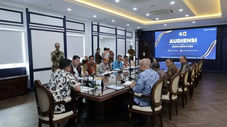 Bupati Nias Utara Audiensi Dengan Gubernur Sumatera Utara