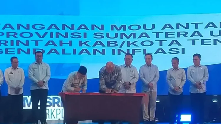 Bupati Nias Utara Wakili Penandatanganan MoU dengan Gubernur Sumut