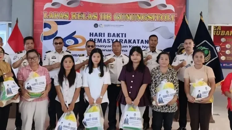 Kegiatan Sosial Lapas Gunungsitoli pada puncak Hari Bakti Pemasyarakatan ke-62