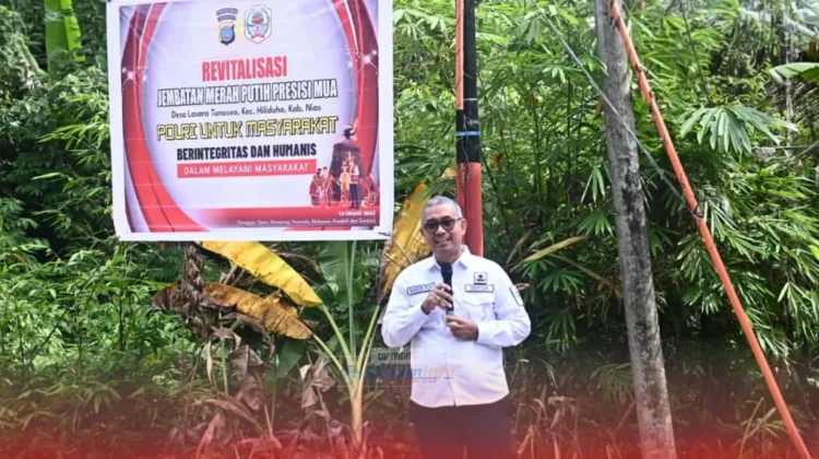 Peresmian Revitalisasi Jembatan MUA di Desa Lasara Taneseo, Kabupaten Nias