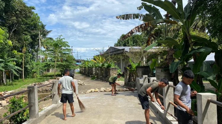 Bakti TNI AD untuk Rakyat, Jembatan Sungai Ndra Capai 93 Persen