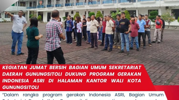 Gotong Royong Jumat Bersih, Wujud Program Gerakan Indonesia Asri