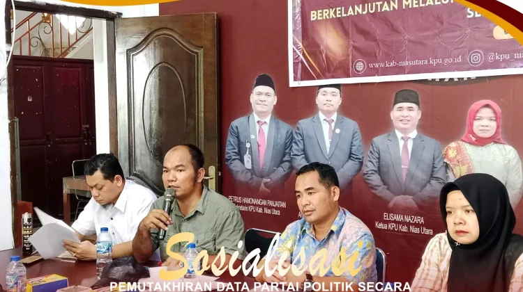 KPU Nias Utara Gelar Rakorda Pemutakhiran Data Parpol lewat Aplikasi Sipol