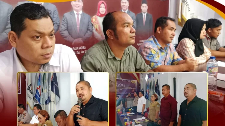 KPU Nias Utara Gelar Rakorda Pemutakhiran Data Parpol lewat Aplikasi Sipol