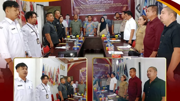 KPU Nias Utara Gelar Rakorda Pemutakhiran Data Parpol lewat Aplikasi Sipol