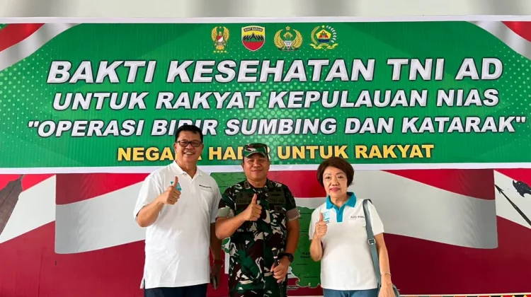 Karya Bakti TNI AD untuk Rakyat Gelar Operasi Katarak dan Bibir Sumbing di Nias