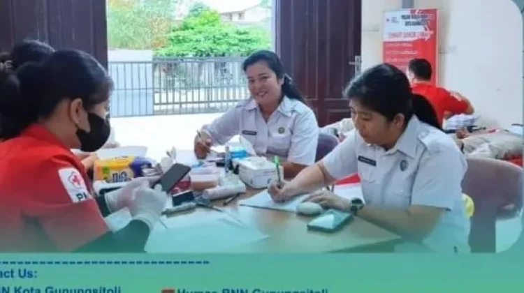 BNN Gunungsitoli Gelar Donor Darah Peringati HANI 2026