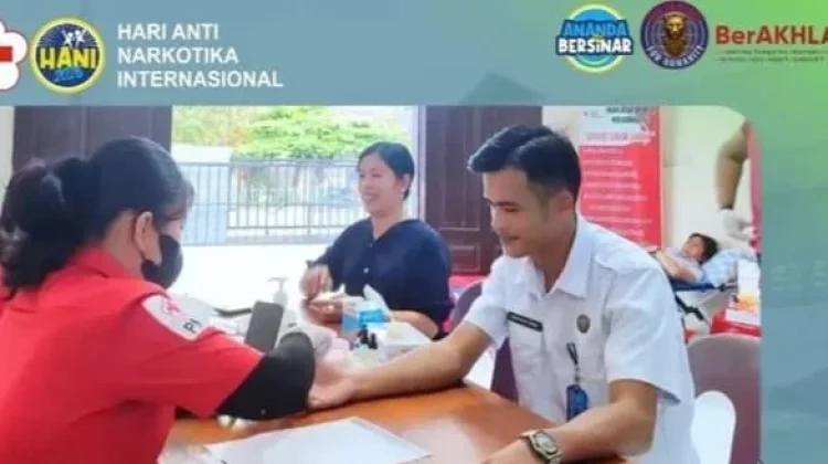 BNN Gunungsitoli Gelar Donor Darah Peringati HANI 2026