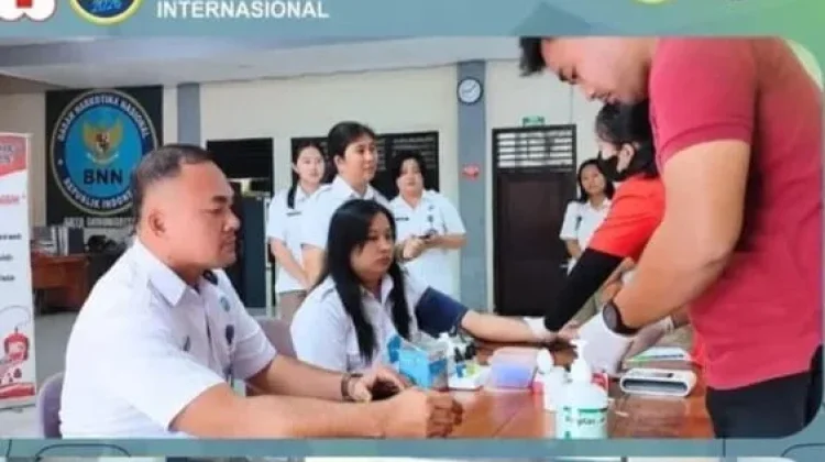 BNN Gunungsitoli Gelar Donor Darah Peringati HANI 2026