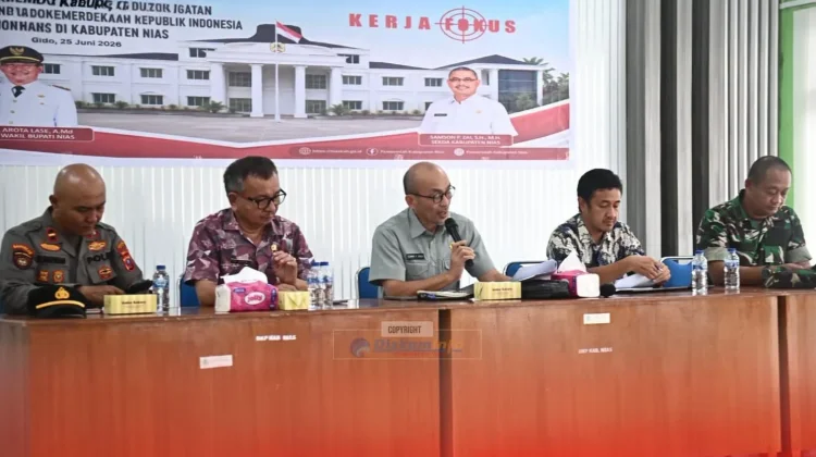 Pengukuhan Panitia Pelaksana Peringatan HUT ke-81 Kemri di Kabupaten Nias