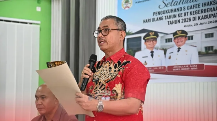Pengukuhan Panitia Pelaksana Peringatan HUT ke-81 Kemri di Kabupaten Nias