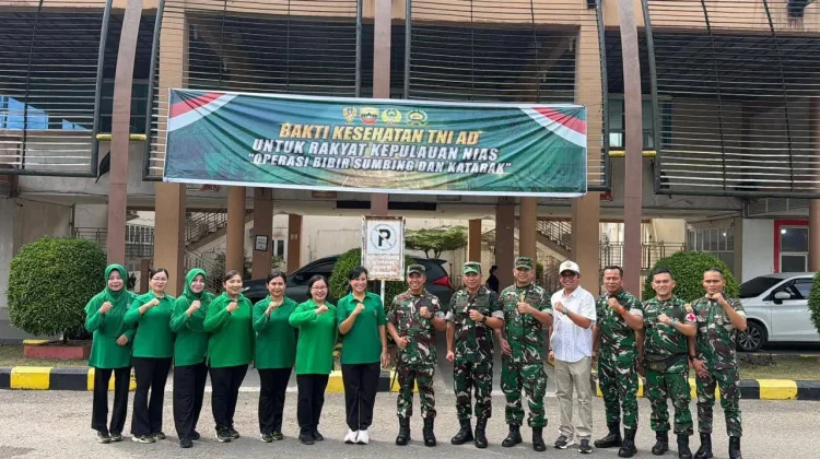 Kepala Basarnas Nias Hadiri Bakti Kesehatan TNI AD di RS Thomsen
