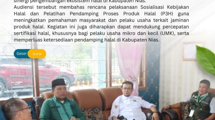 Kemenag Nias Terima Audiensi Halal Center Mathla’ul Anwar Sumut