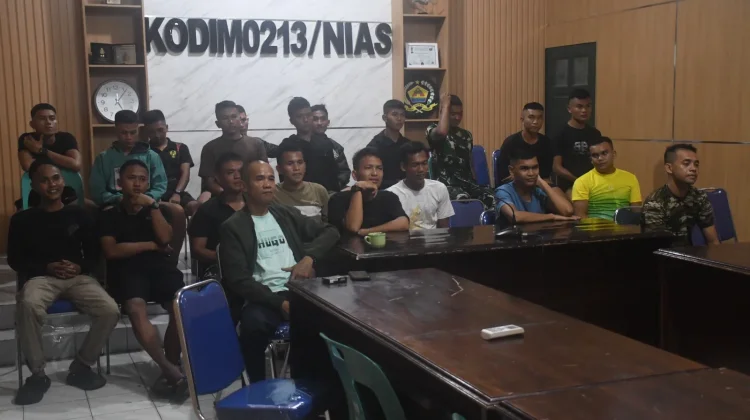 Kodim 0213/Nias Gelar Nobar Piala Dunia 2026, Norwegia Lolos ke Babak 32 Besar