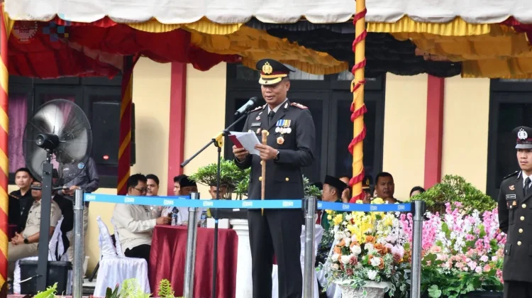 Momen Wali Kota Gunungsitoli Hadiri Syukuran HUT Bhayangkara ke-80